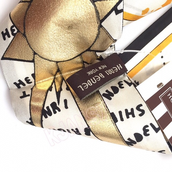 NWT Henri Bendel Sunshine Twilly Skinny Scarf - Picture 5 of 6